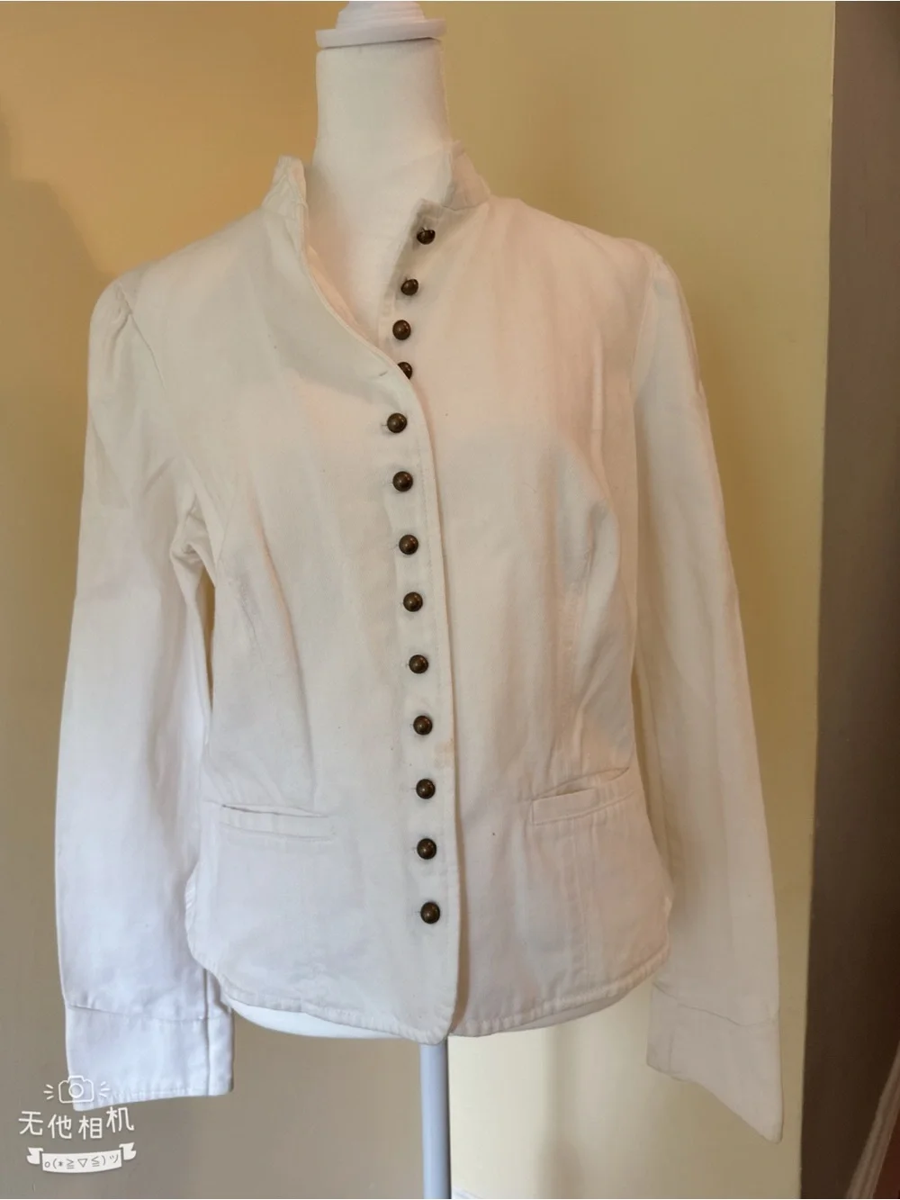 Ralph Lauren Cream Button-Front Blazer Jacket - Fahari - Picture 3 of 4